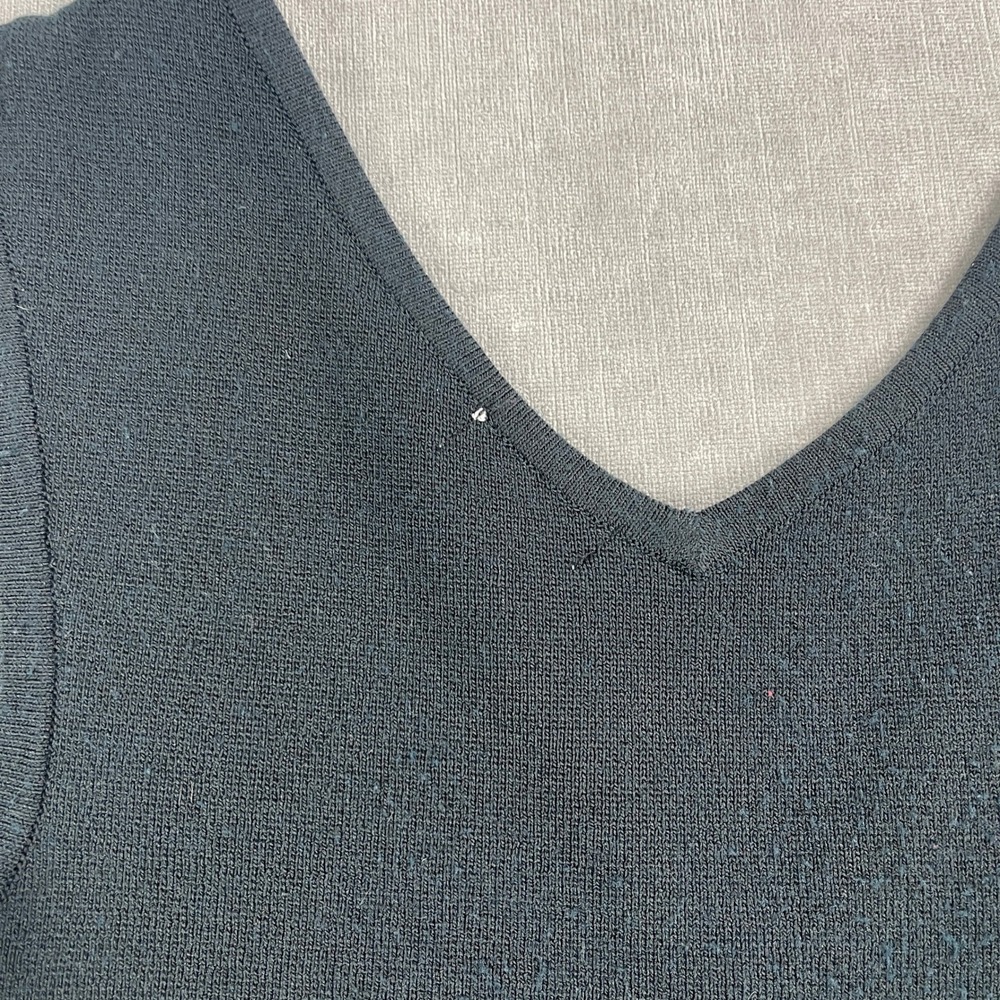 Jason Wu Women M Black Sleeveless Tiered Midi Dress Mixed Media Knit Top - Picture 10 of 12